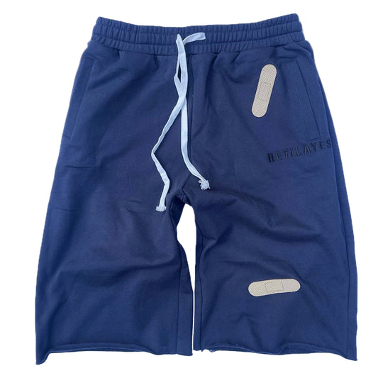 'Plaster Track' Navy short