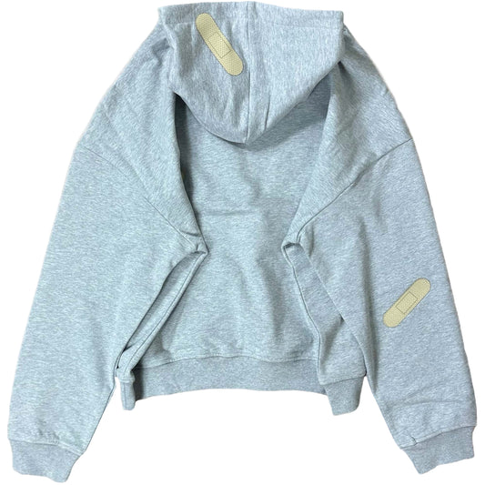 'Plaster track' Grey Hoodie