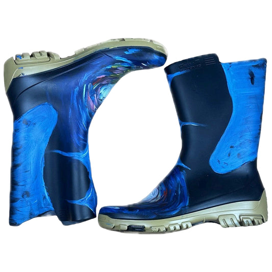 “Galaxy Boots” – Custom Painted Safety Boots